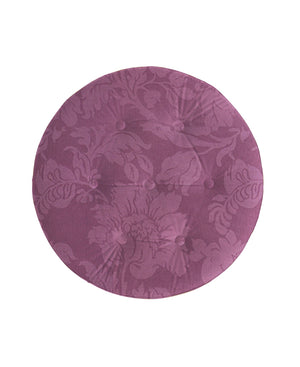 Yolanda - Luxurious Upholstery Round Upholstered Accent Ottoman by Couch.com