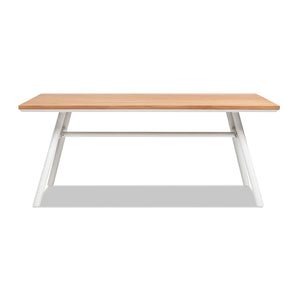 Maiden - 6 Seater Patio Dining Table - Natural Teak by Couch.com