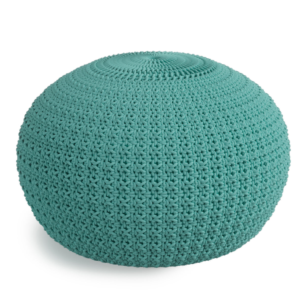 Sonata - Handcrafted Round Knitted Outdoor / Indoor Pouf by Couch.com