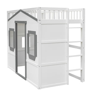 Elegant House Loft Bed With Ladder by Couch.com
