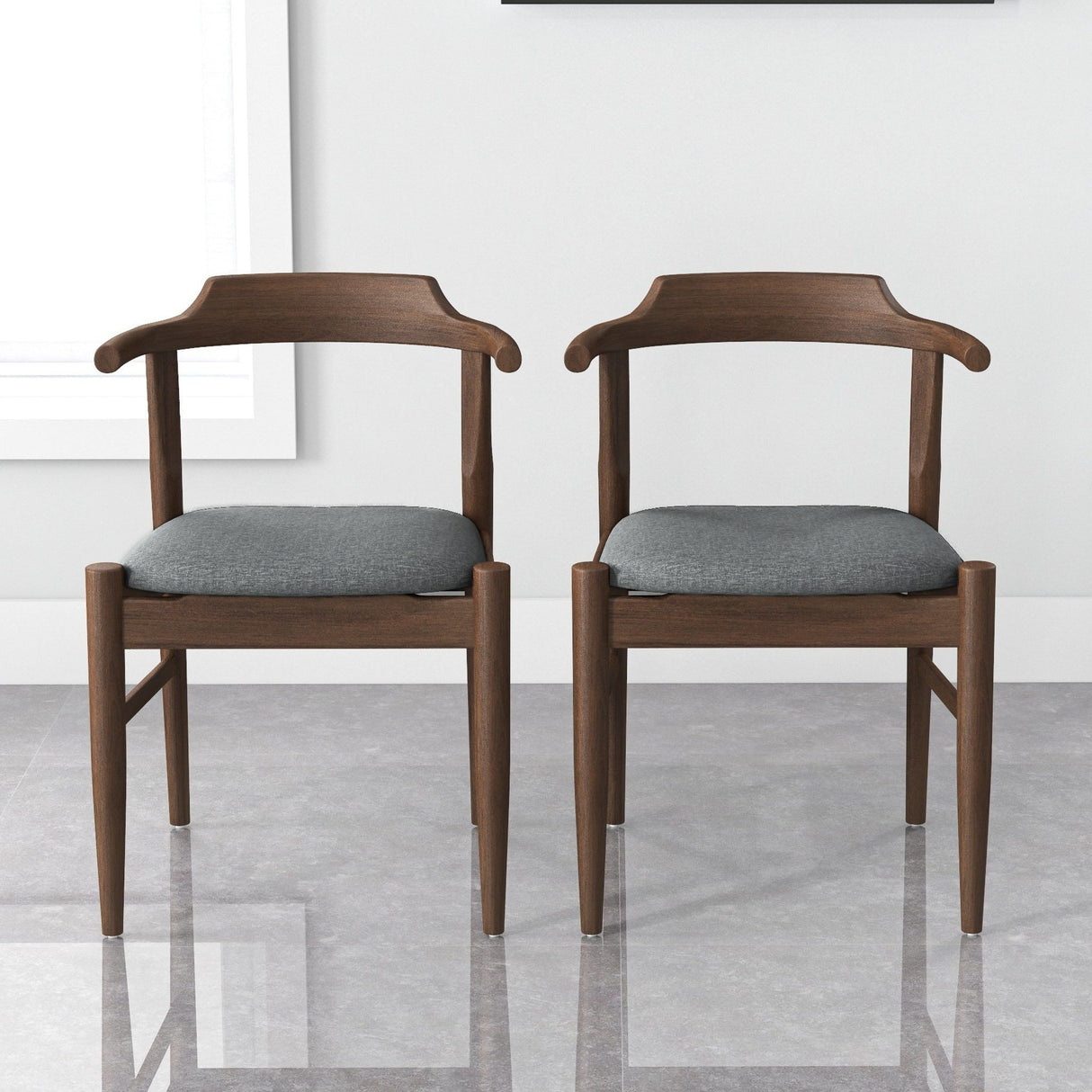 Leon - Mid-Century Modern Dining Chair (Set of 2) by Couch.com