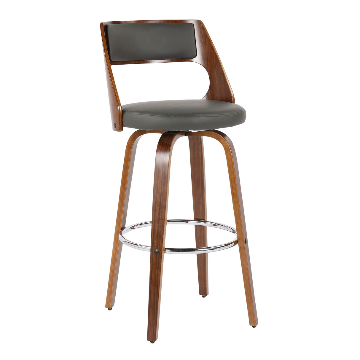 Cecina - Mid-Century Modern Barstool With Swivel (Set of 2) by Couch.com