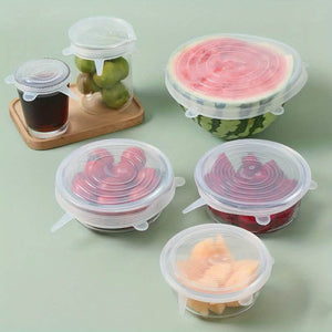 6-Pack: Reusable Silicone Stretch Lids
