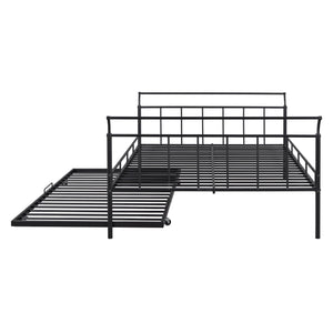 Metal Daybed With Curved Handle Design And Trundle by Couch.com