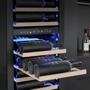 17.72" 111 Bottles Dual Zone Built-in/Freestanding Wine Refrigerator