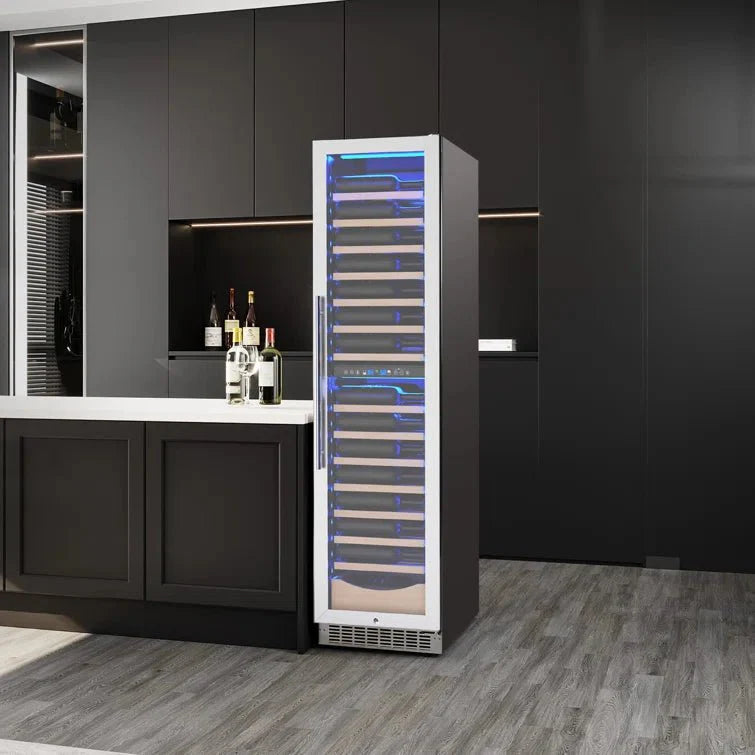 17.72" 111 Bottles Dual Zone Built-in/Freestanding Wine Refrigerator