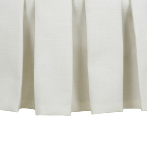 Luciana - Tufted Cocktail Ottoman With Skirt - Antique White by Couch.com