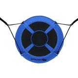 40 Inch Flying Saucer Tree Swing Indoor Outdoor Play Set-Blue