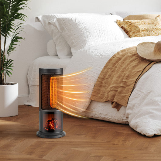 17 Inch 1500W Portable Tower Space Heater with 135 ° Oscillation-Black
