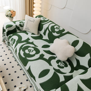 Chenille Sofa Cover Blanket, Couch Cover Blanket Throws for Couches Living Room Furniture Throw Covers