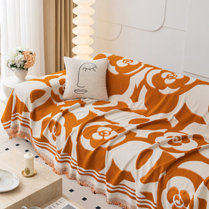 Chenille Sofa Cover Blanket, Couch Cover Blanket Throws for Couches Living Room Furniture Throw Covers