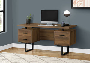 Computer Desk For Home Office, Laptop, Left, Right Set - Up, Storage Drawers, Contemporary & Modern by Couch.com