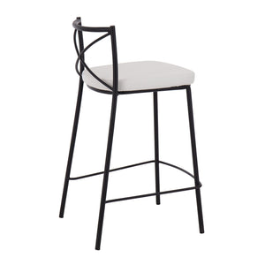 Modern Charlotte - Contemporary Fixed Height Counter Stool (Set of 2) by Couch.com
