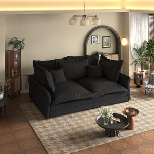 Modern Comfy Upholstered Sofa Cloud Couch, Deep Seat Couches With Multiple Large Soft Pillows by Couch.com