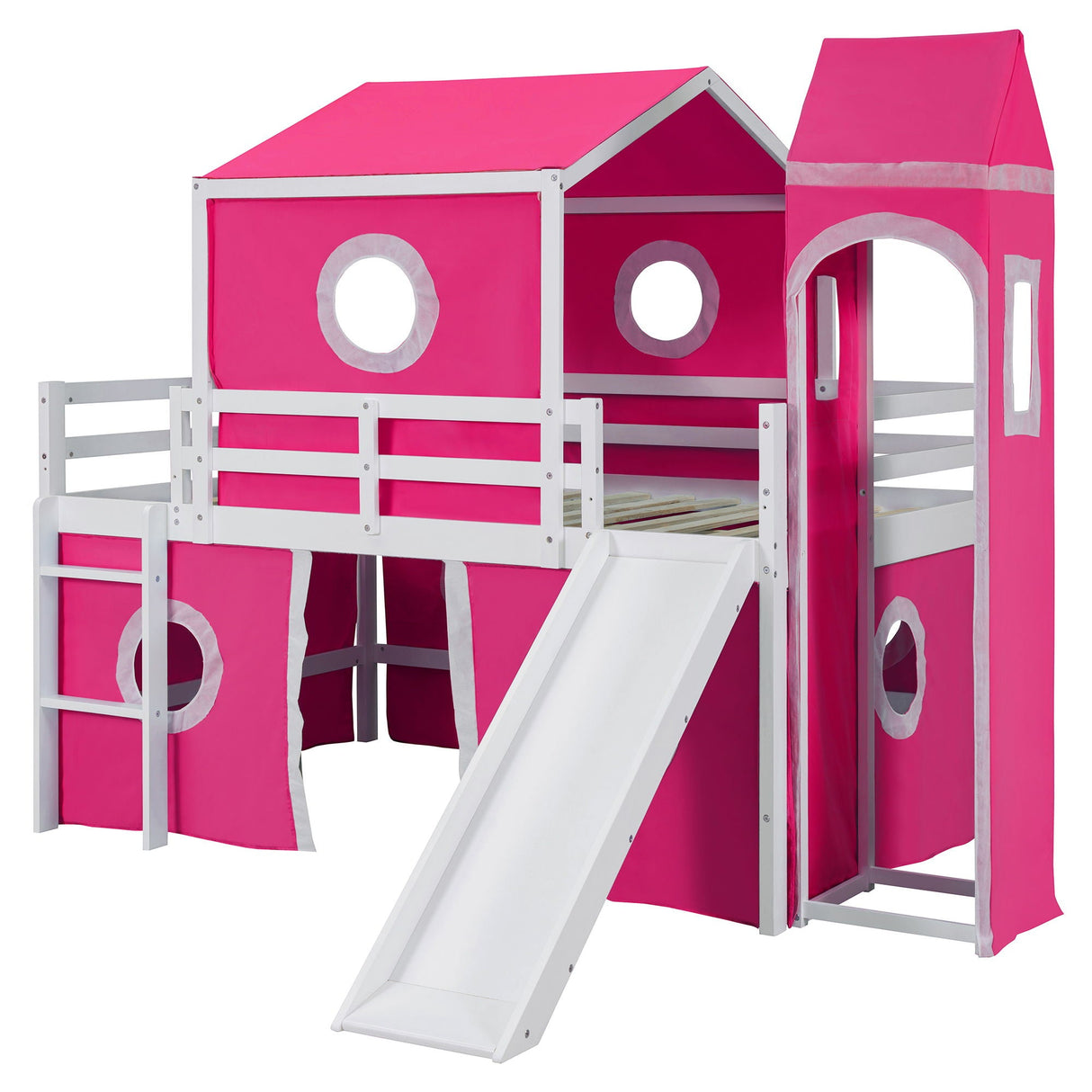 Loft Bed & Slide Tent And Tower by Couch.com