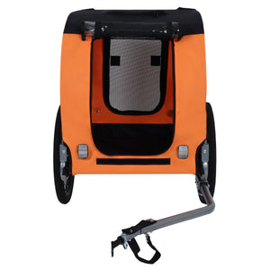 Large Folding Bike Trailer for Dogs – 66LB Capacity All-Terrain Pet Carrier