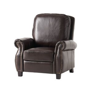 Wide Manual Club Recliner - Brown by Couch.com