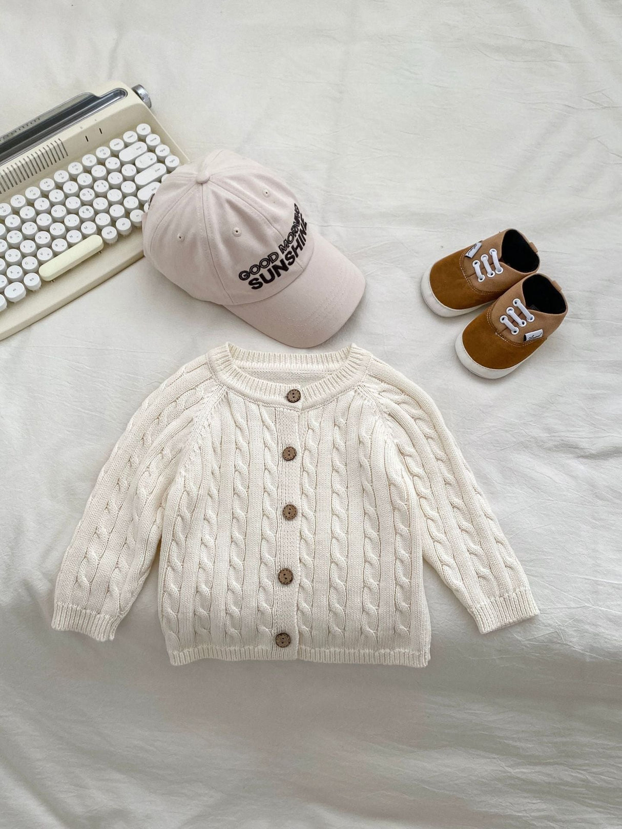 Handmade Twist Baby Jumpsuit Knitted