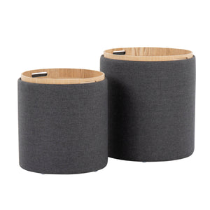 Tray - Contemporary Nesting Ottoman Set by Couch.com