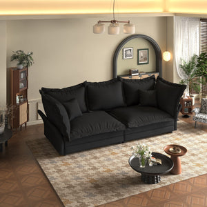 Modern Comfy Upholstered Sofa Cloud Couch, Deep Seat Couches With Multiple Large Soft Pillows by Couch.com