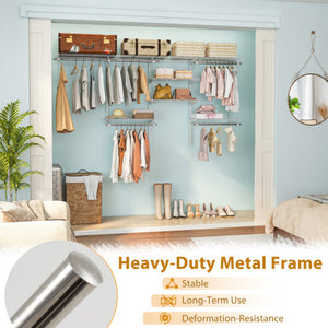 Set of 2 Counter Height Swivel Barstools with High Backs and Footrests-30 inches