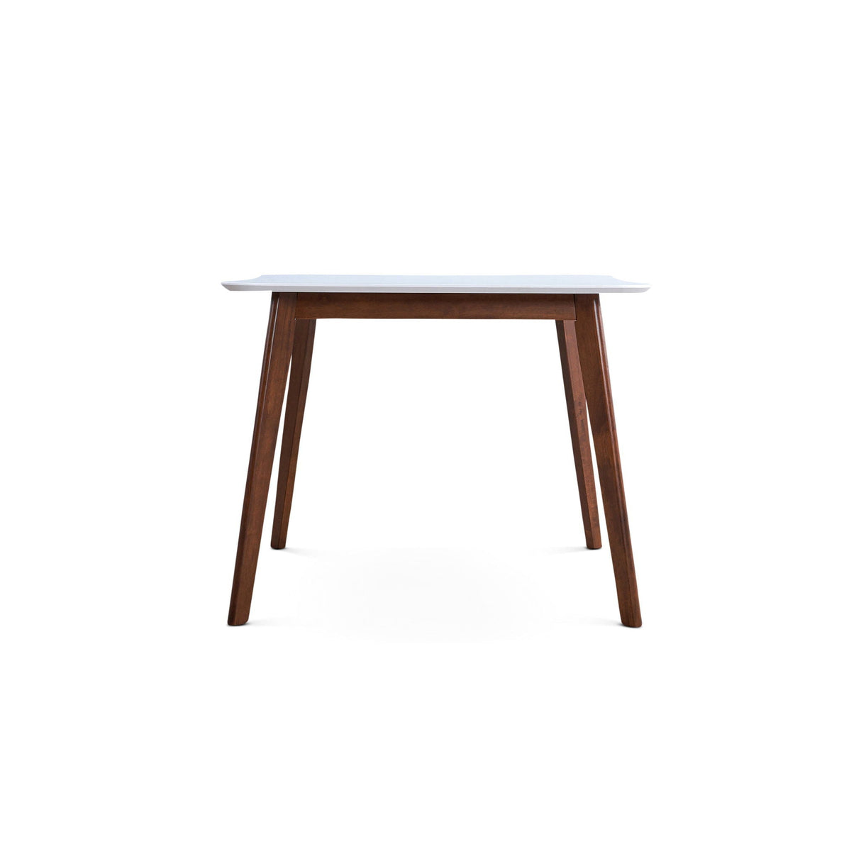 Benton - Modern Top Dining Table - Brown / Walnut Brown / White by Couch.com