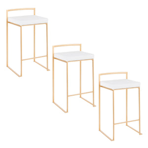 Fuji - Contemporary / Glam Design Counter Stool (Set of 2) by Couch.com