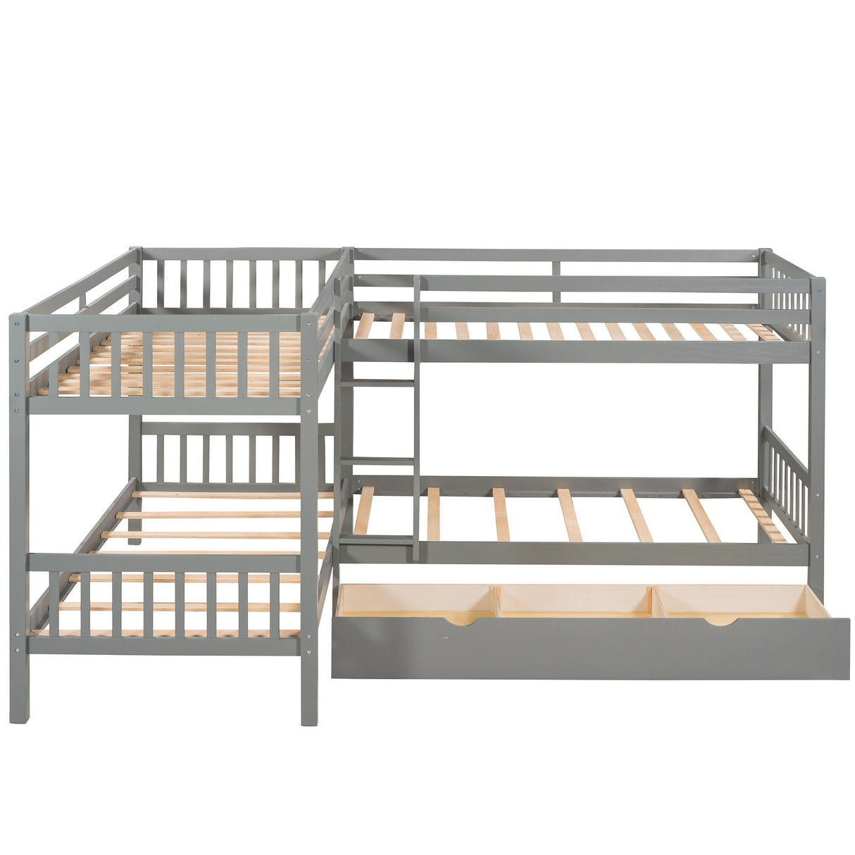 L Shaped Bunk Bed With Drawers by Couch.com