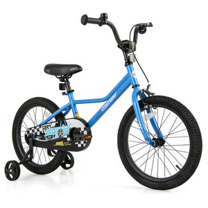 18 Inch Kids Bike with Removable Training Wheels for Aged 4-8 Years Old