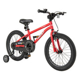 18-Inch Kids Bike Ages 3-8 with Handbrake and Coaster Brake and Bell Ring-18 inches