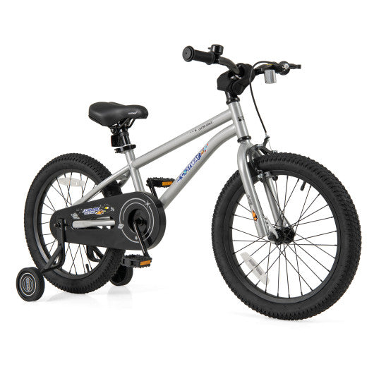18-Inch Kids Bike Bicycle for Boys Girls 4-8 with High Carbon Steel Frame