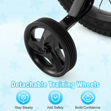 18 Inch Kids Bike with Basket and Training Wheels for Children Aged 4-8 Years Old