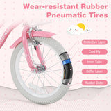 18 Inch Kids Bike with Training Wheels and Basket for Boys Girls 4-8 Years Old-18 inches