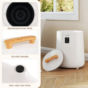 18L Large Towel Warmer with LED Display and Auto Shut off-White