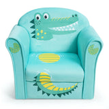 Kids Crocodile Armrest Upholstered Couch