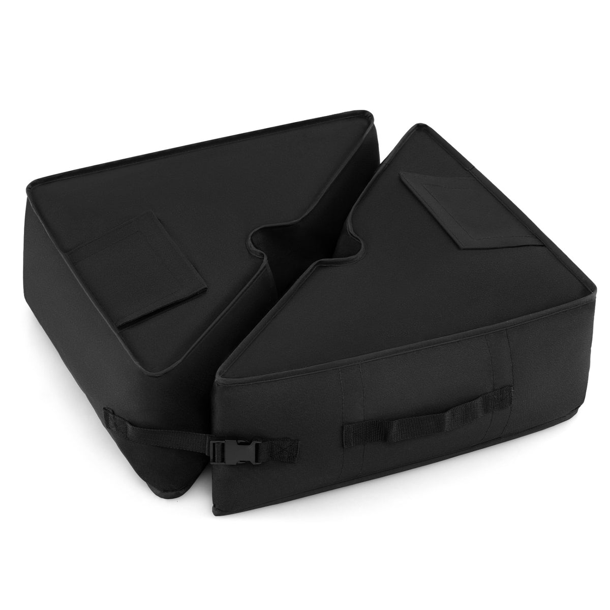 18.5" Square Umbrella Base Weight with Weatherproof Fabric-Black