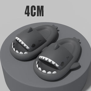 New Men and Women Summer Slippers Lovely Shark Shape Slides Outdoor Women Shoes Flip Flops Lightweight Open Toe Beach Pool Slides Sandals Shark Shower Slipper