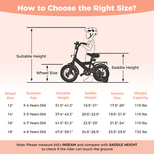 18 Inch Kids Bike Adjustable for 3-8 Years Old Children Pink - Stars & Moon
