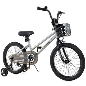 18 Inch Kids Bike Adjustable with Transparent Chain Cover for 4-8 Years Old