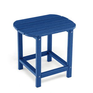 18 Inch Weather Resistant Side Table for Garden Yard Patio-Navy