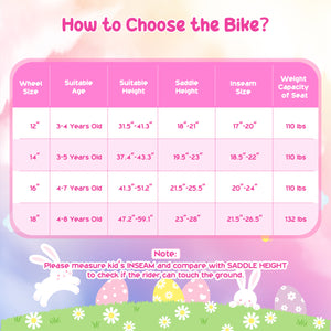 18 Inches Girls Bike with Front Bag and Streamers for 4-8 Years Pink