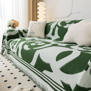 Chenille Sofa Cover Blanket, Couch Cover Blanket Throws for Couches Living Room Furniture Throw Covers