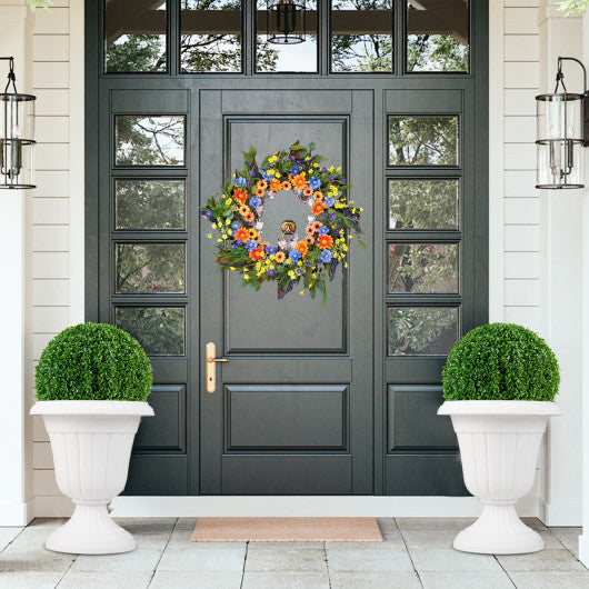 18 inch Tall Vintage Planters Set of 2 with Pedestal Base and Pre-marked Drain Hole-White