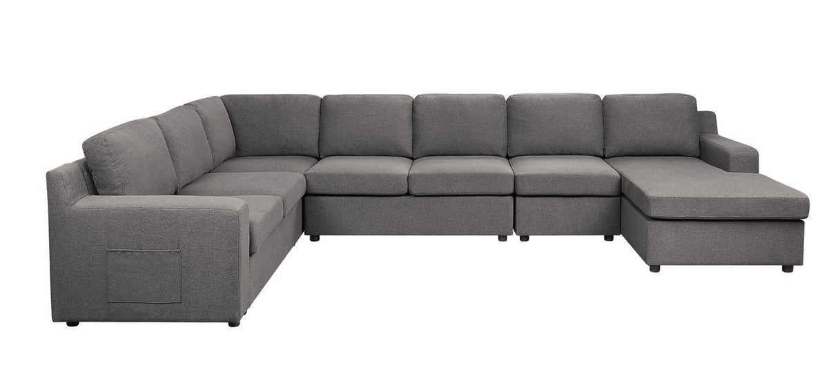 Waylon - Linen Sectional Sofa by Couch.com