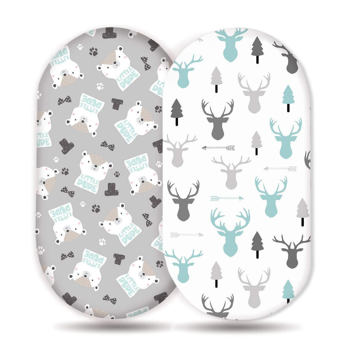 Baby Cradle Fitted Sheet Elastic Printing Baby Caring Table Changing Cover