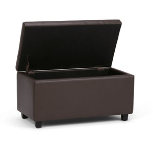 Cosmopolitan - Storage Ottoman - Chocolate Brown by Couch.com