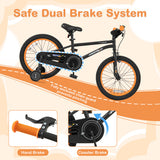18-Inch Kids Bike Sport Bicycle for 4-8 Years Old with Adjustable Seat-18 inches