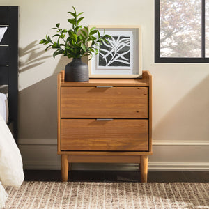 Mid-Century Modern 2 Drawer Nightstand by Couch.com