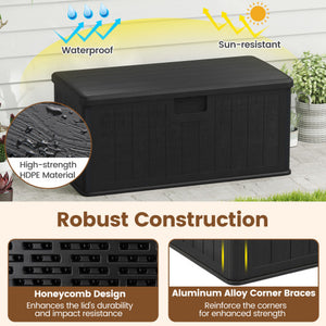 Portable Patio Cooler with Bottom Storage Shelf and Bottle Opener-Red