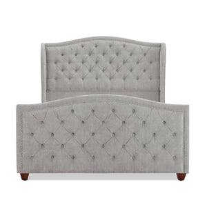 Marcella - Upholstered Shelter Headboard Bed Set by Couch.com